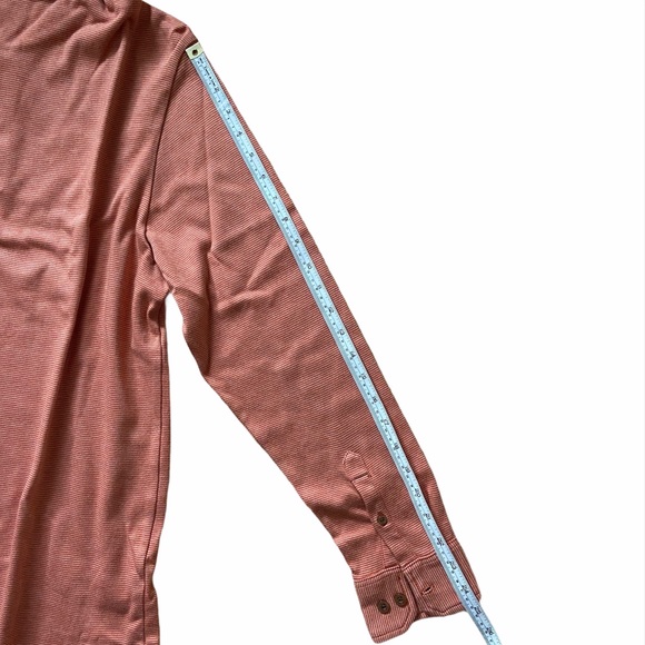 Men’s Rust Long Sleeves Polo Shirt Sweater Large - Picture 9 of 12